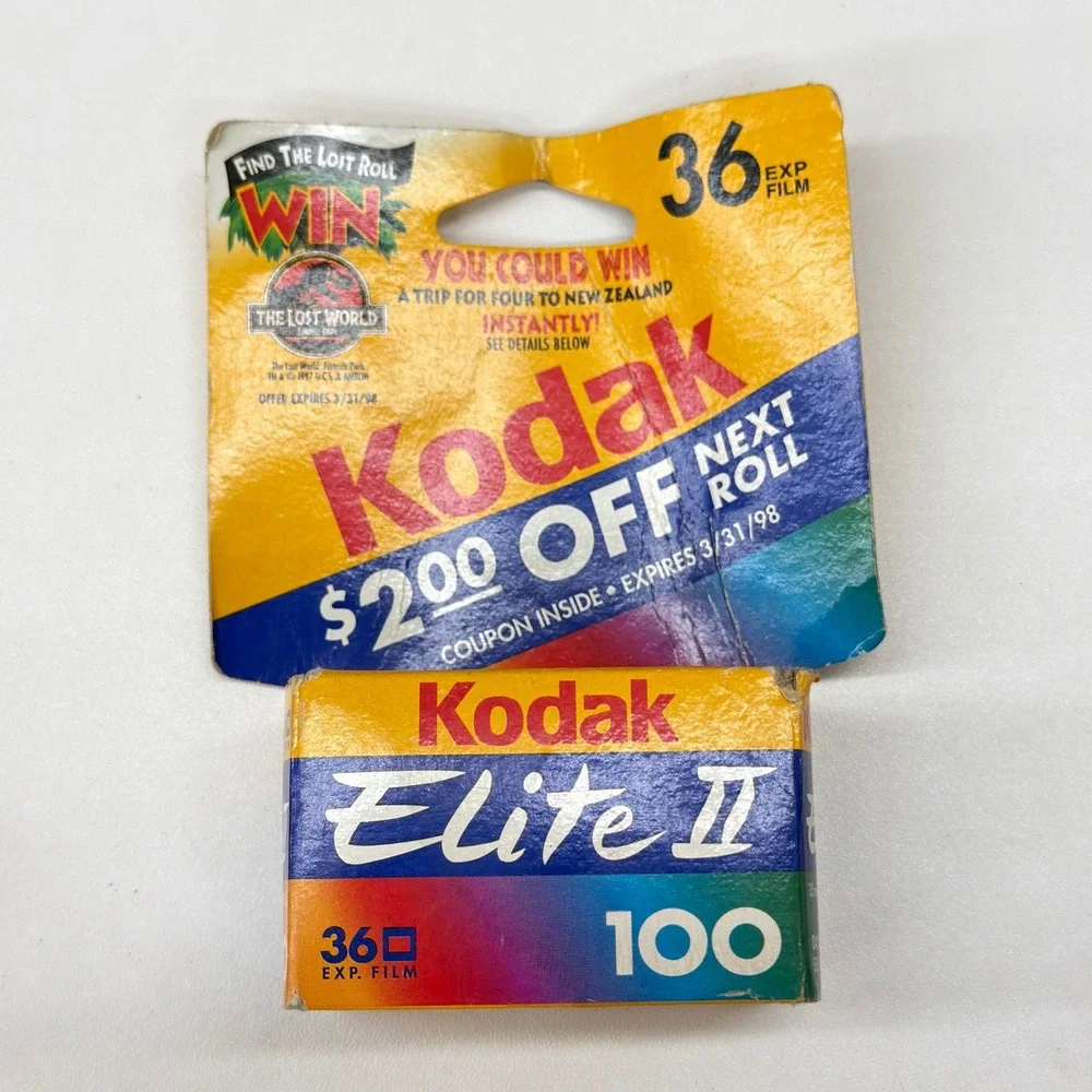 Kodak Ektachrome Elite II 100 35mm Film 36 Expired 1998 Jurassic Park 3 Rolls